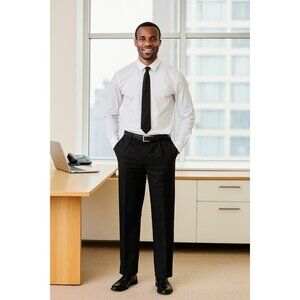 Dockers Signature NEW Men's Black Straight Fit Dress pant size 32x32